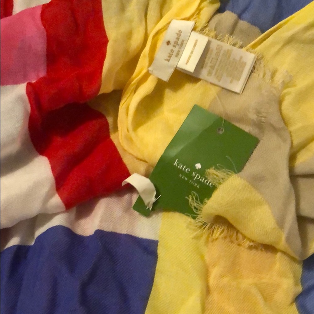 Nwt Kate Spade Color Block Scarf - image 3